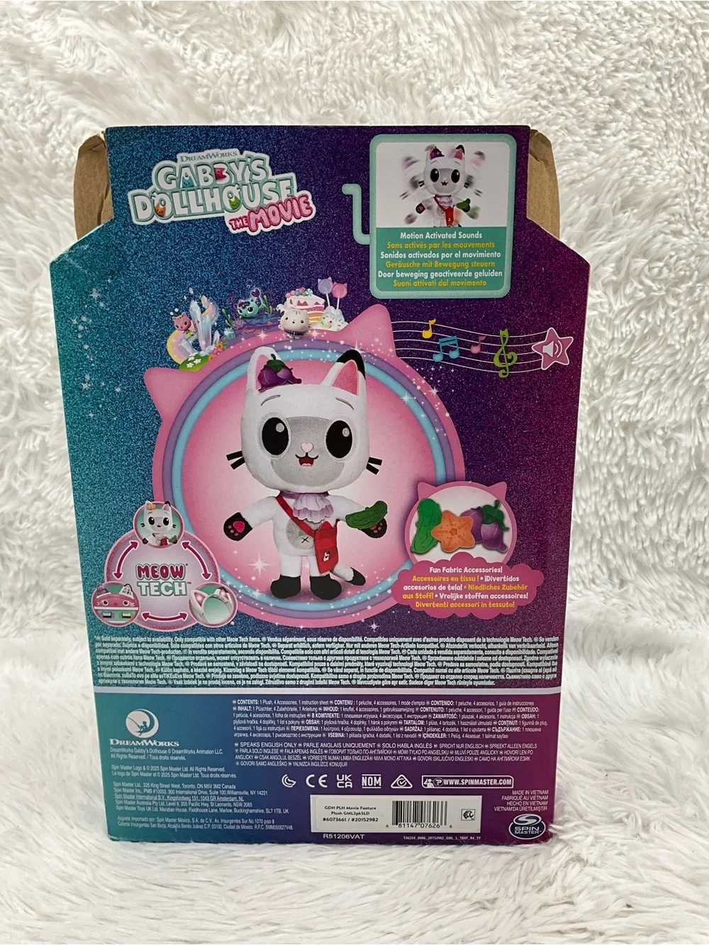 Gabby’s Dollhouse: The Movie Meow-Tech Interactive Pandy Paws Plush NEW